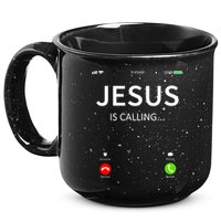 Jesus Is Calling Christian 15oz Campfire Ceramic Mug
