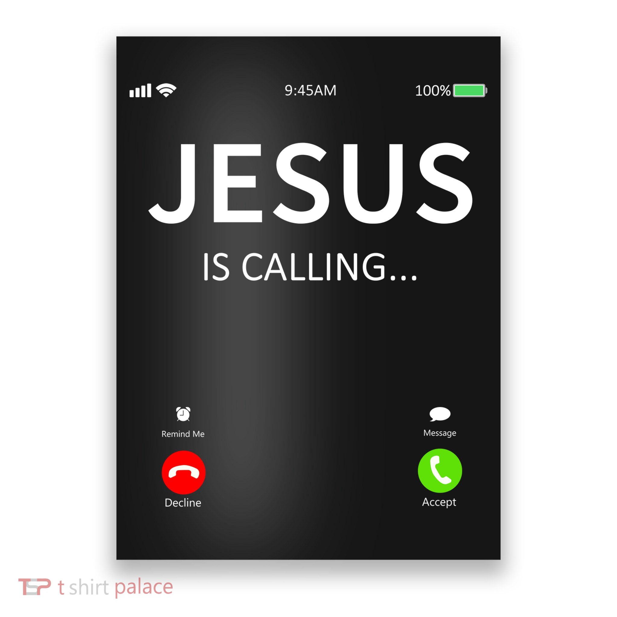 Jesus Is Calling Christian Poster