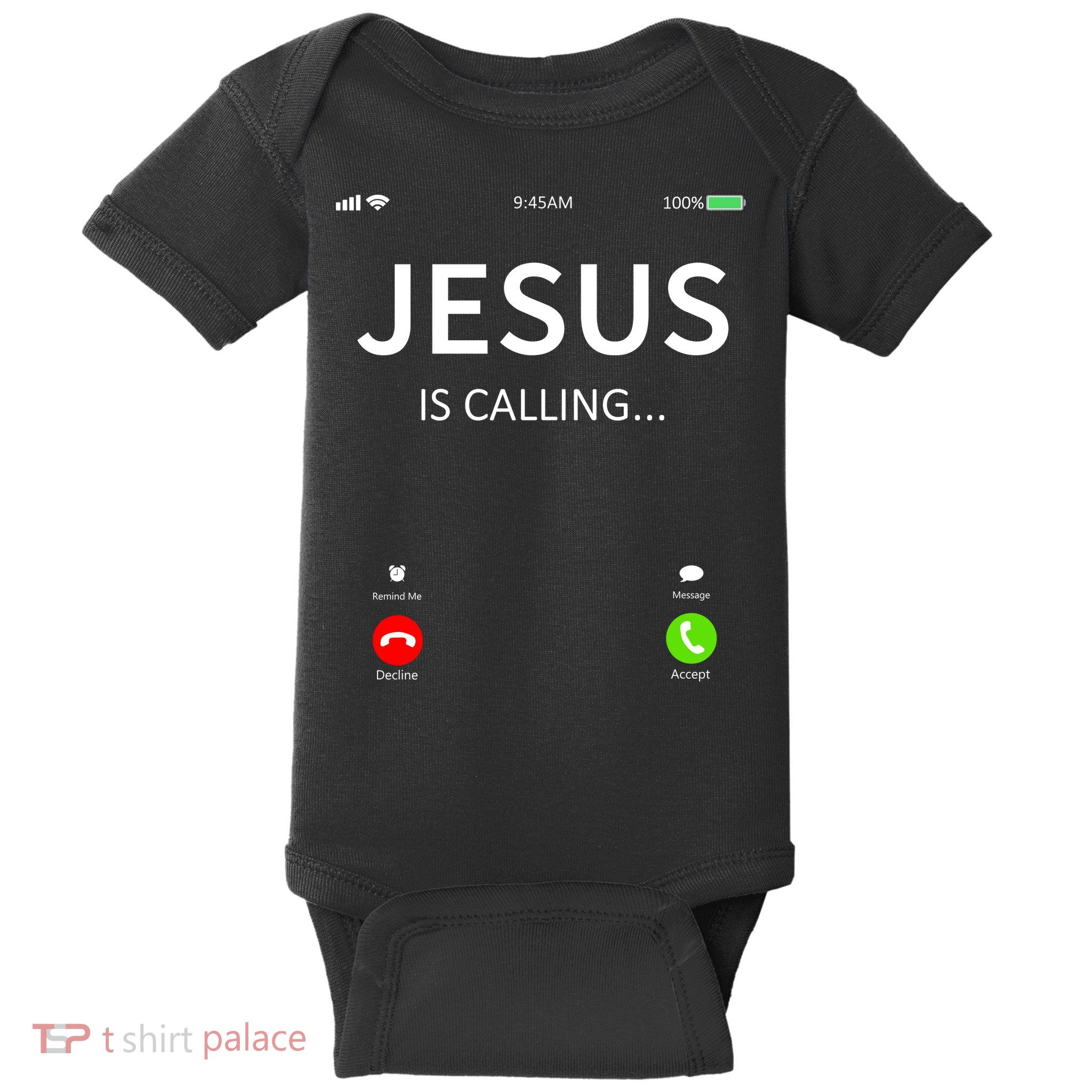 Jesus Is Calling Christian Baby Bodysuit