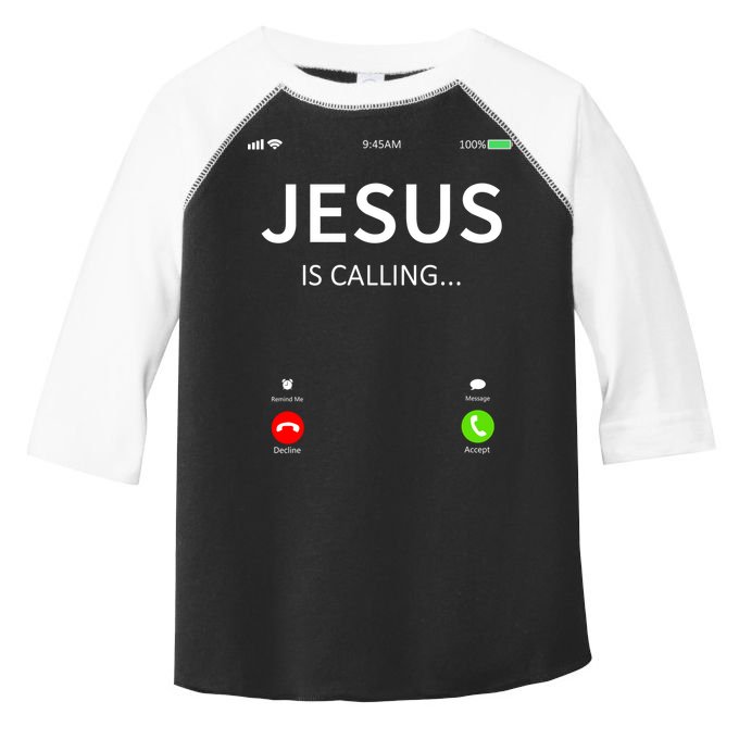 Jesus Is Calling Christian Toddler Fine Jersey T-Shirt
