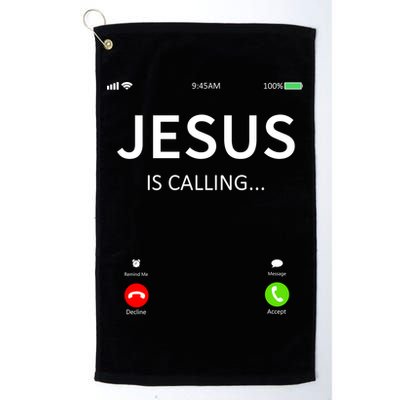 Jesus Is Calling Christian Golf Towel