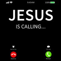 Jesus Is Calling Christian Cropped Pullover Crew