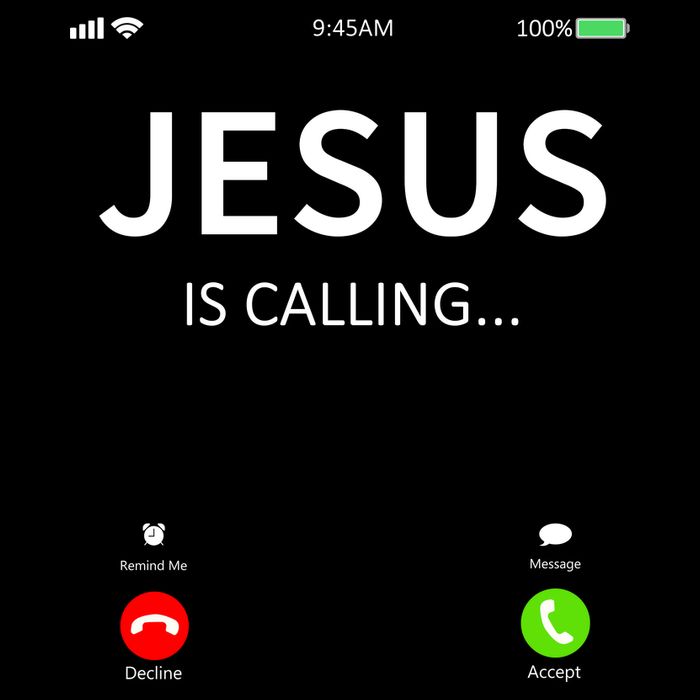Jesus Is Calling Christian Cropped Pullover Crew