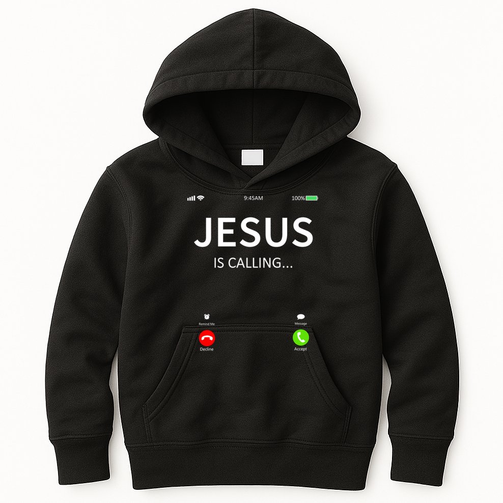 Jesus Is Calling Christian Kids Hoodie