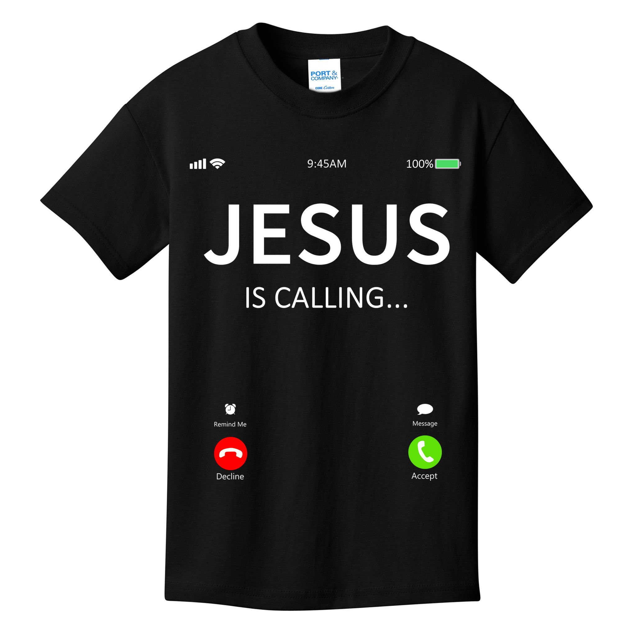 Jesus Is Calling Christian Kids T-Shirt
