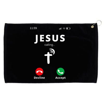 Jesus Is Calling At 1159pm Christian Church Grommeted Golf Towel