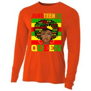 Juneteenth Independence Day Queen Freedom 1865 Mother's Day Cute Gift Cooling Performance Long Sleeve Crew