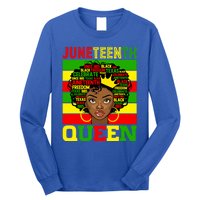 Juneteenth Independence Day Queen Freedom 1865 Mother's Day Cute Gift Long Sleeve Shirt