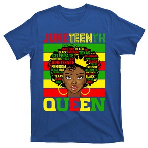 Juneteenth Independence Day Queen Freedom 1865 Mother's Day Cute Gift T-Shirt