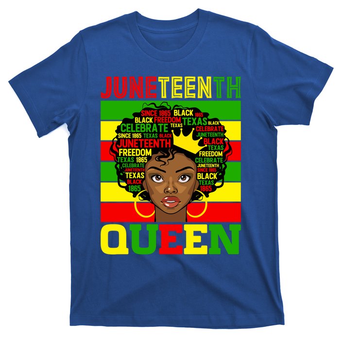 Juneteenth Independence Day Queen Freedom 1865 Mother's Day Cute Gift T-Shirt