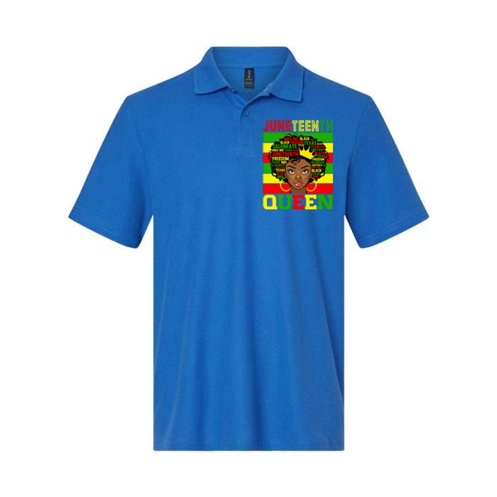 Juneteenth Independence Day Queen Freedom 1865 Mother's Day Cute Gift Softstyle Adult Sport Polo