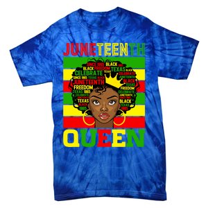 Juneteenth Independence Day Queen Freedom 1865 Mother's Day Cute Gift Tie-Dye T-Shirt