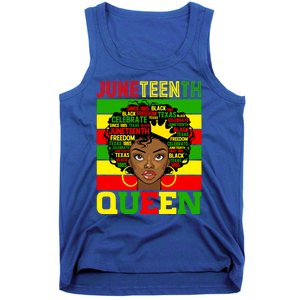 Juneteenth Independence Day Queen Freedom 1865 Mother's Day Cute Gift Tank Top