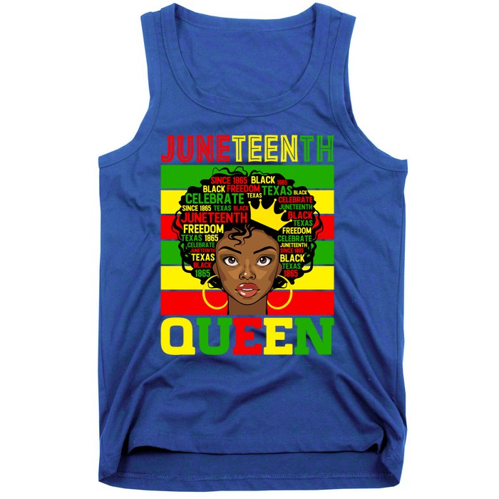 Juneteenth Independence Day Queen Freedom 1865 Mother's Day Cute Gift Tank Top