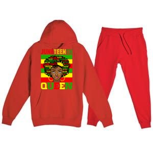 Juneteenth Independence Day Queen Freedom 1865 Mother's Day Cute Gift Premium Hooded Sweatsuit Set