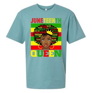 Juneteenth Independence Day Queen Freedom 1865 Mother's Day Cute Gift Sueded Cloud Jersey T-Shirt