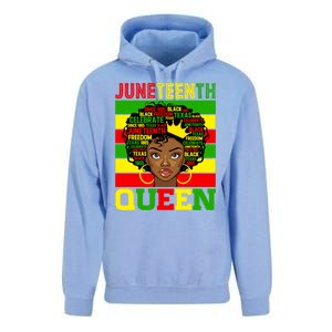 Juneteenth Independence Day Queen Freedom 1865 Mother's Day Cute Gift Unisex Surf Hoodie