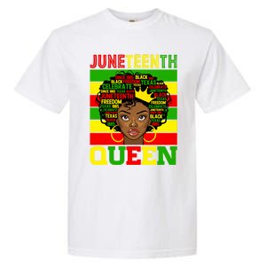 Juneteenth Independence Day Queen Freedom 1865 Mother's Day Cute Gift Garment-Dyed Heavyweight T-Shirt