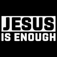 Jesus Is Enough Bible Drawstring Bag
