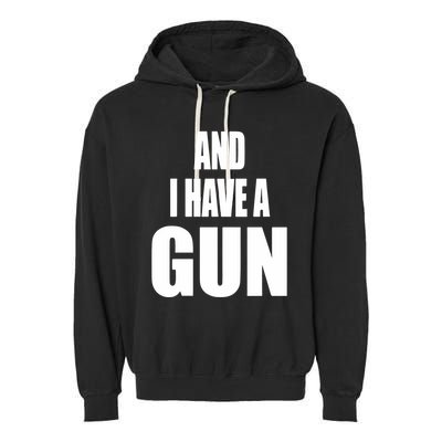 Junathrifts Its Four Loko Friday And I Have A Gun Garment-Dyed Fleece Hoodie