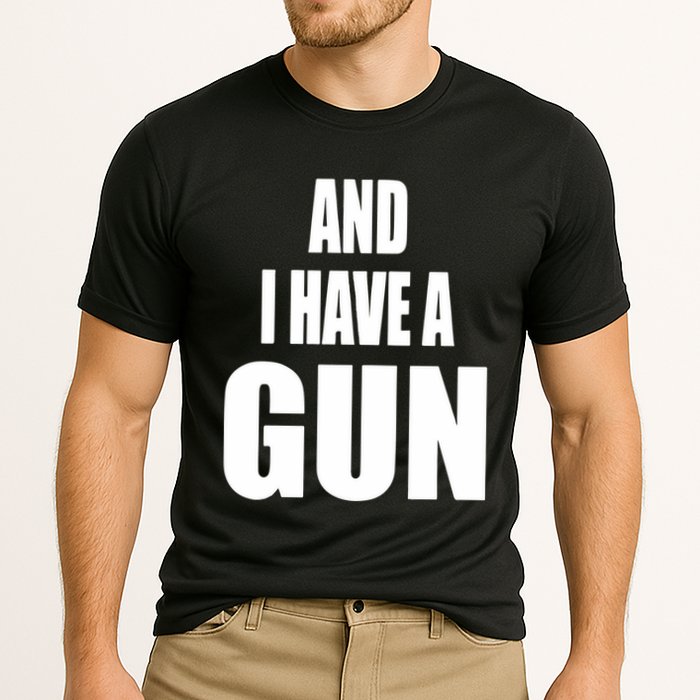 Junathrifts Its Four Loko Friday And I Have A Gun Cooling Performance Crew T-Shirt