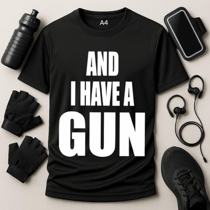 Junathrifts Its Four Loko Friday And I Have A Gun Cooling Performance Crew T-Shirt
