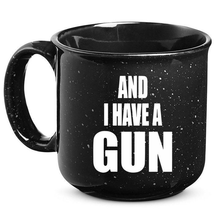 Junathrifts Its Four Loko Friday And I Have A Gun 15oz Campfire Ceramic Mug