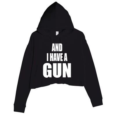Junathrifts Its Four Loko Friday And I Have A Gun Crop Fleece Hoodie