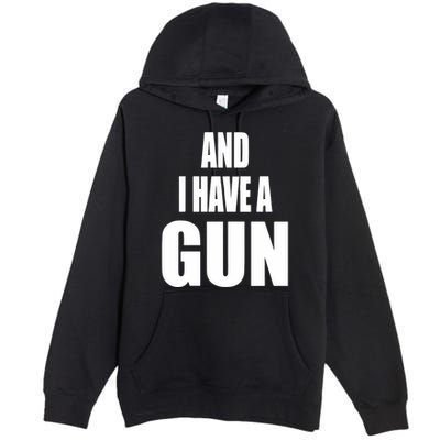 Junathrifts Its Four Loko Friday And I Have A Gun Premium Pullover Hoodie