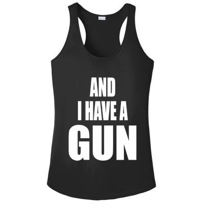 Junathrifts Its Four Loko Friday And I Have A Gun Ladies PosiCharge Competitor Racerback Tank