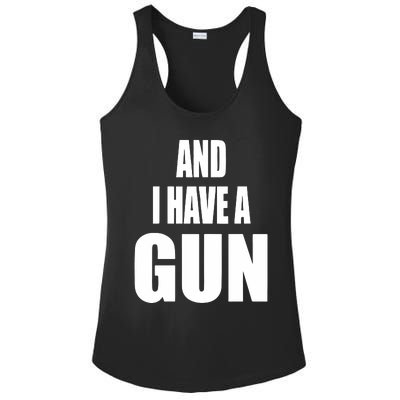 Junathrifts Its Four Loko Friday And I Have A Gun Ladies PosiCharge Competitor Racerback Tank