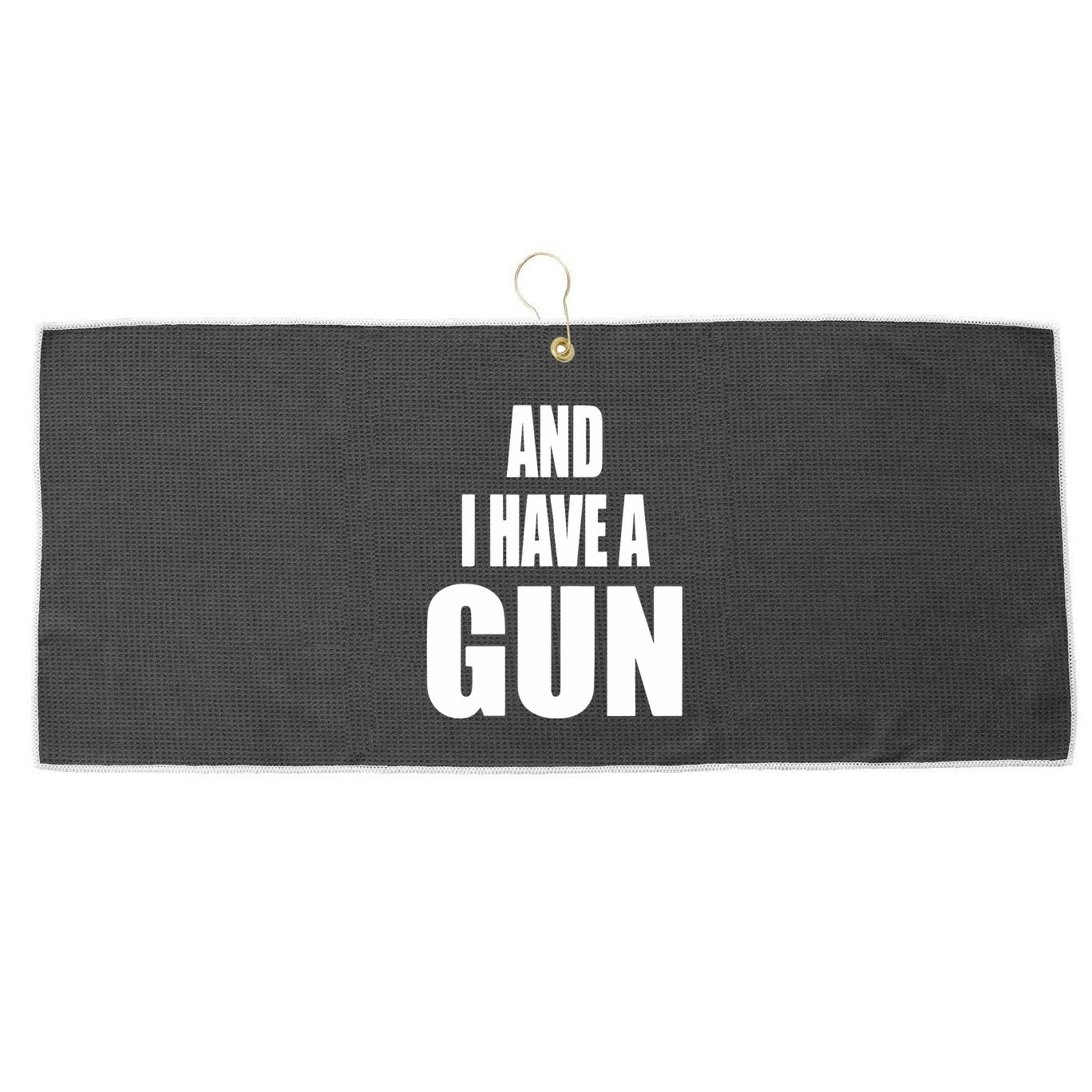 Junathrifts Its Four Loko Friday And I Have A Gun Large Microfiber Waffle Golf Towel