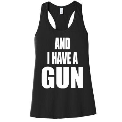 Junathrifts Its Four Loko Friday And I Have A Gun Women's Racerback Tank