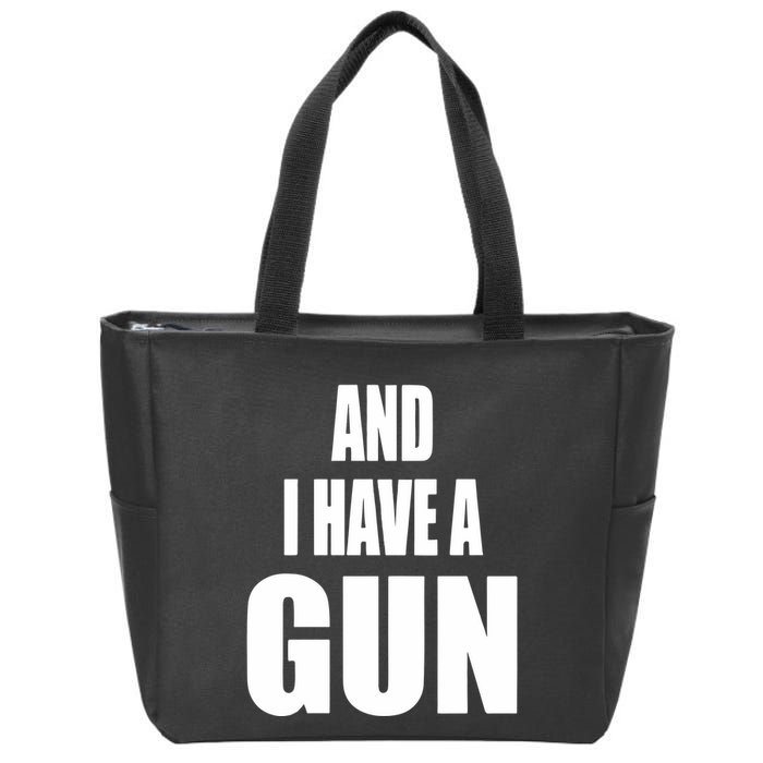 Junathrifts Its Four Loko Friday And I Have A Gun Zip Tote Bag