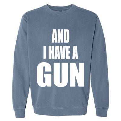 Junathrifts Its Four Loko Friday And I Have A Gun Garment-Dyed Sweatshirt