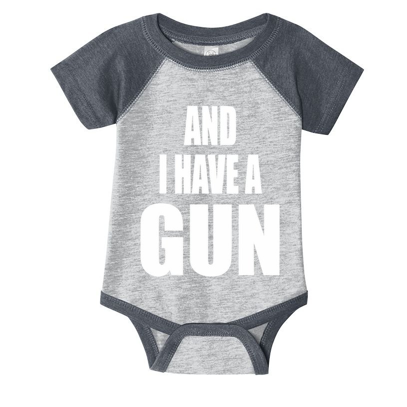 Junathrifts Its Four Loko Friday And I Have A Gun Infant Baby Jersey Bodysuit