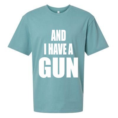 Junathrifts Its Four Loko Friday And I Have A Gun Sueded Cloud Jersey T-Shirt