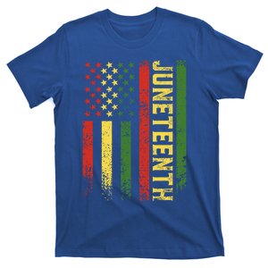 Juneteenth Independence Freedom Day Melanin African Usa Flag Cool Gift T-Shirt