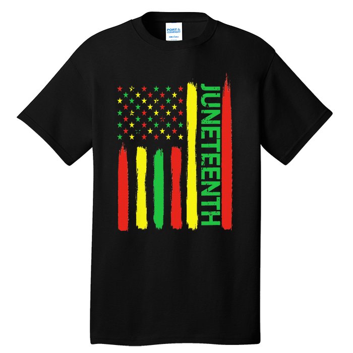 Juneteenth In Flag For Black History Day Black history Junet Tall T-Shirt