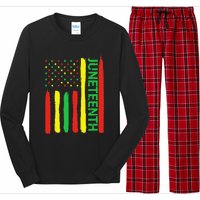 Juneteenth In Flag For Black History Day Black history Junet Long Sleeve Pajama Set