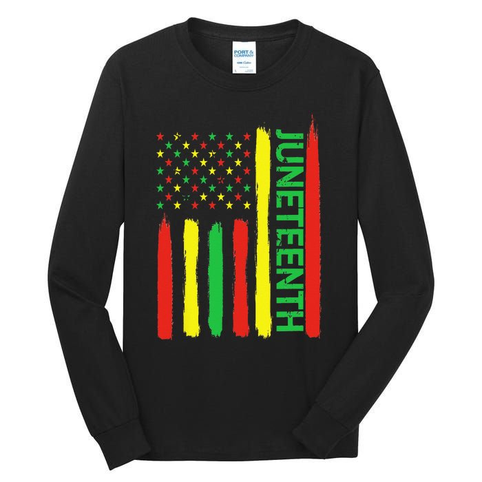 Juneteenth In Flag For Black History Day Black history Junet Tall Long Sleeve T-Shirt