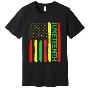 Juneteenth In Flag For Black History Day Black history Junet Premium T-Shirt