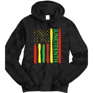 Juneteenth In Flag For Black History Day Black history Junet Tie Dye Hoodie