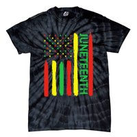 Juneteenth In Flag For Black History Day Black history Junet Tie-Dye T-Shirt