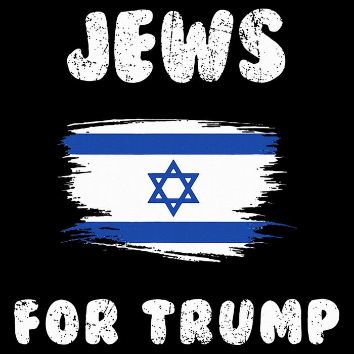 Jewish Israel Flag Jews for Trump  Bucket Hat