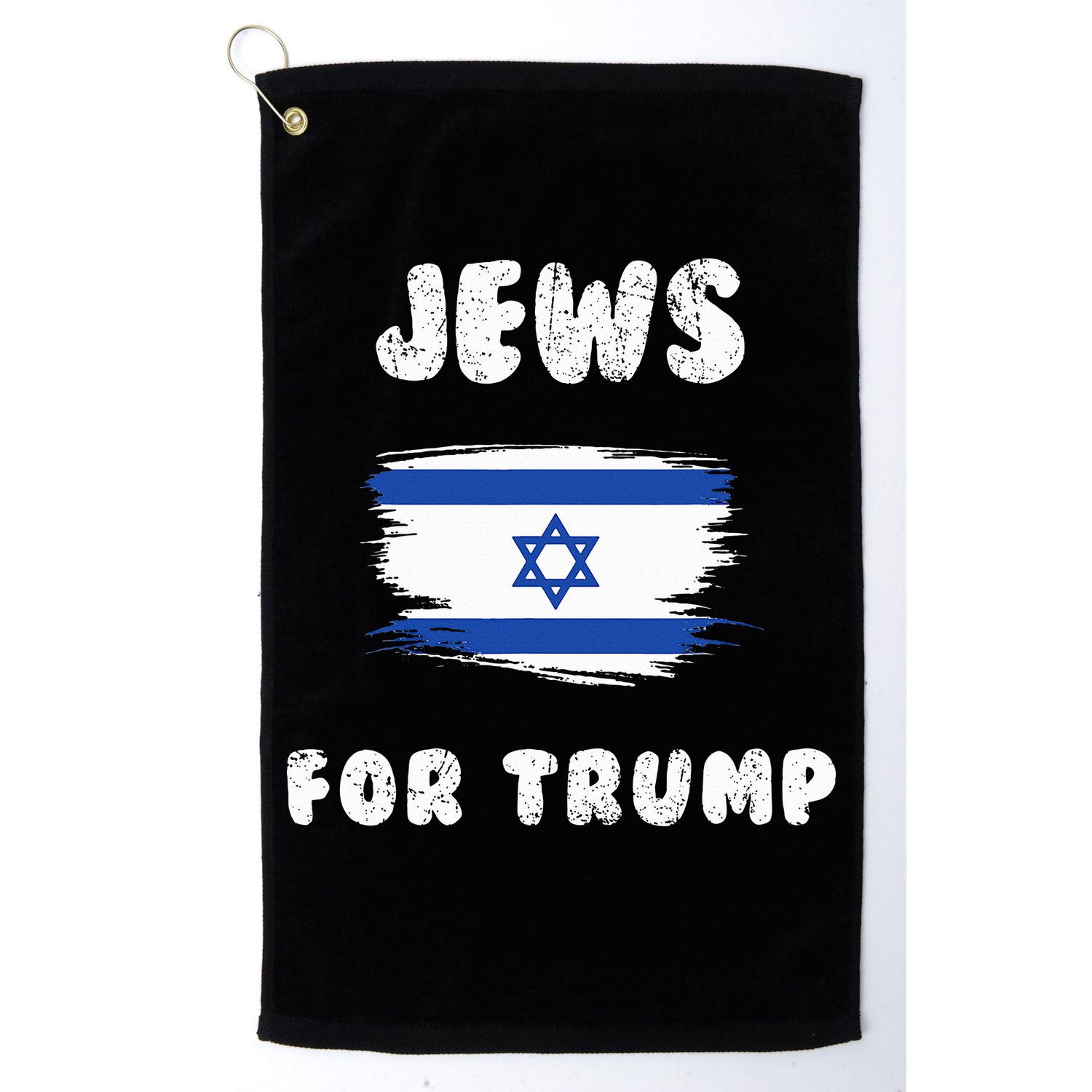 Jewish Israel Flag Jews for Trump  Golf Towel