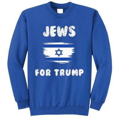 Jewish Israel Flag Jews for Trump  Sweatshirt