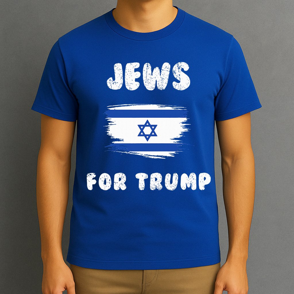 Jewish Israel Flag Jews for Trump  T-Shirt