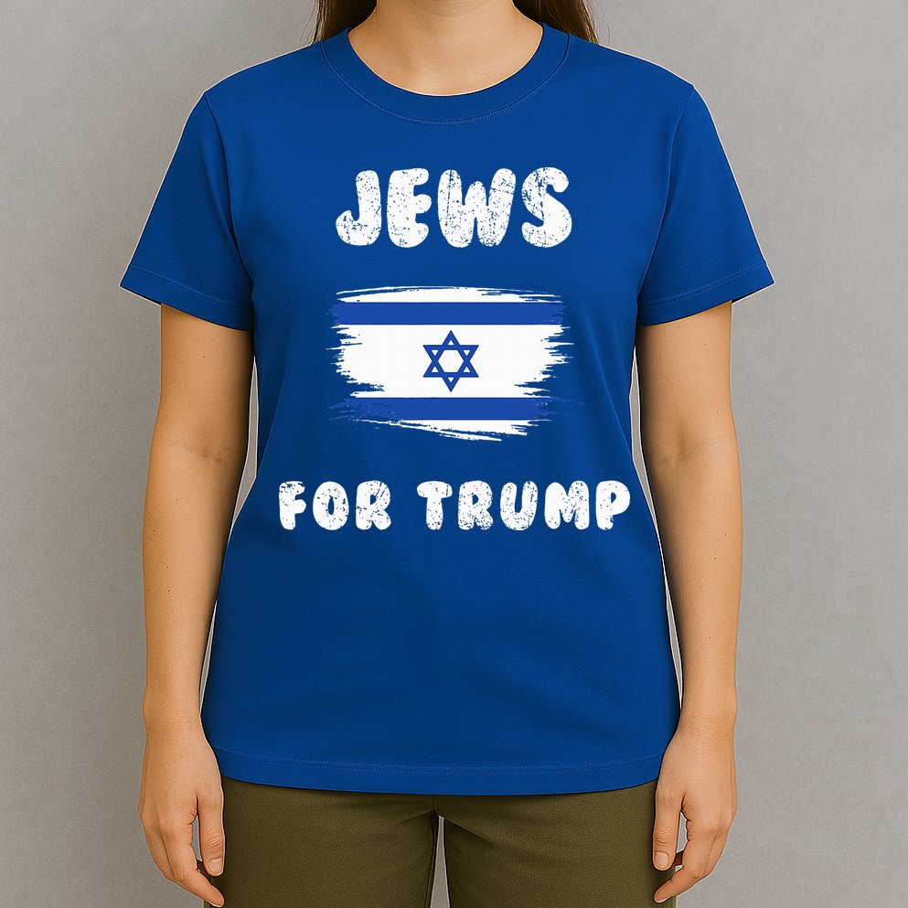 Jewish Israel Flag Jews for Trump  T-Shirt