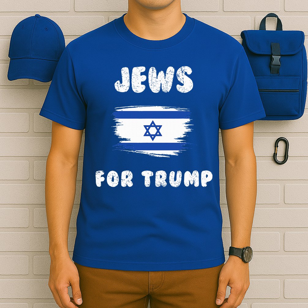 Jewish Israel Flag Jews for Trump  T-Shirt